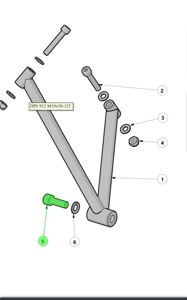 Polt. Engine side support.