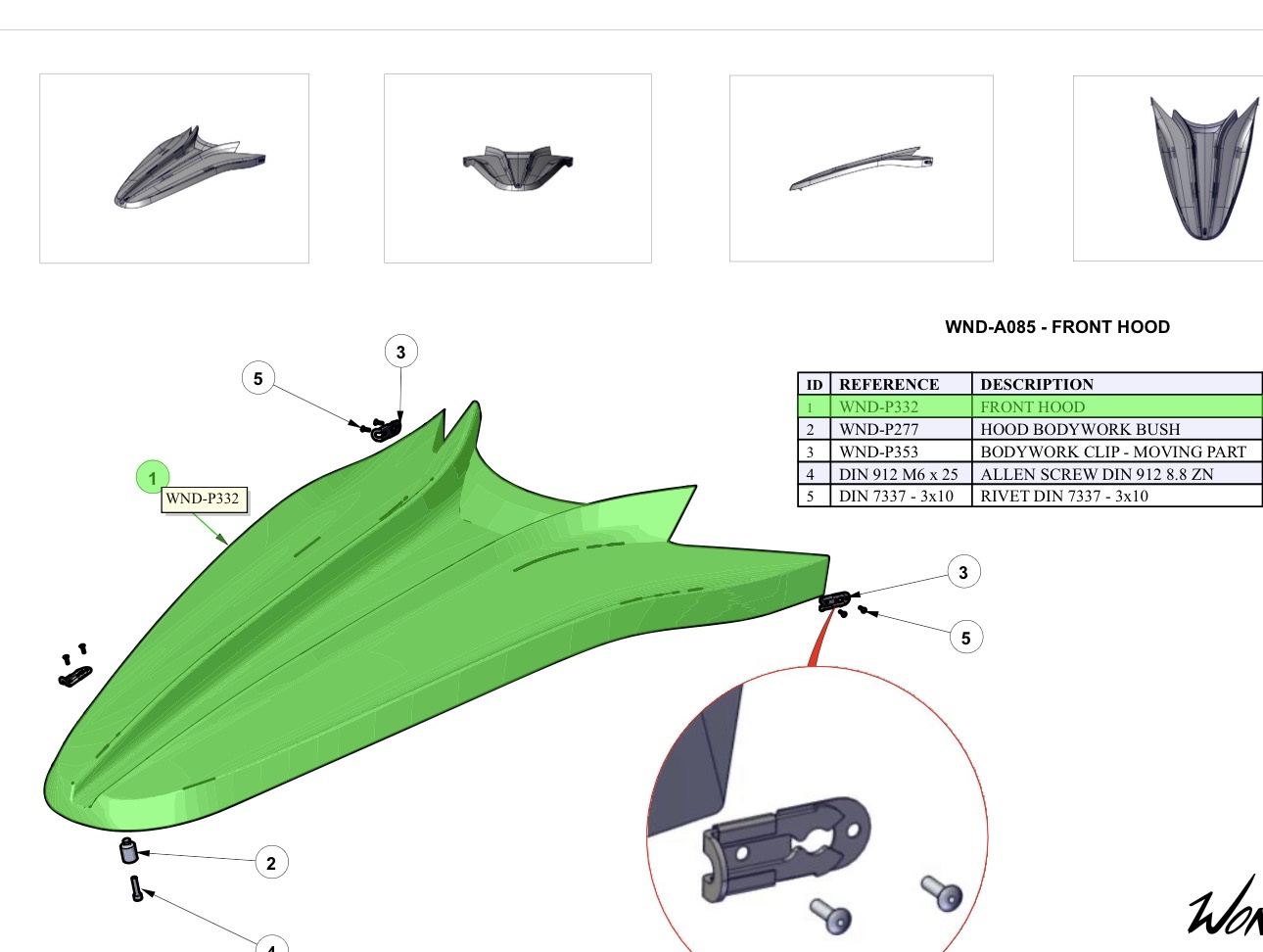 CARBON-KEVLAR Bonnet Wonder/R - Image 2