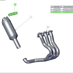EXHAUST SUPORT 135mm